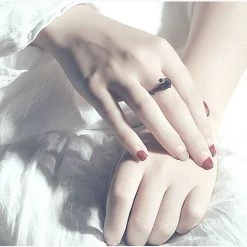 Cradle Of Goth RINGS Black Rose Ring