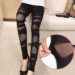 Cradle Of Goth TIGHTS & LEGGINGS Elastic Black Leggings
