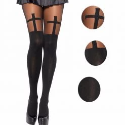 Cradle Of Goth Cross Tights