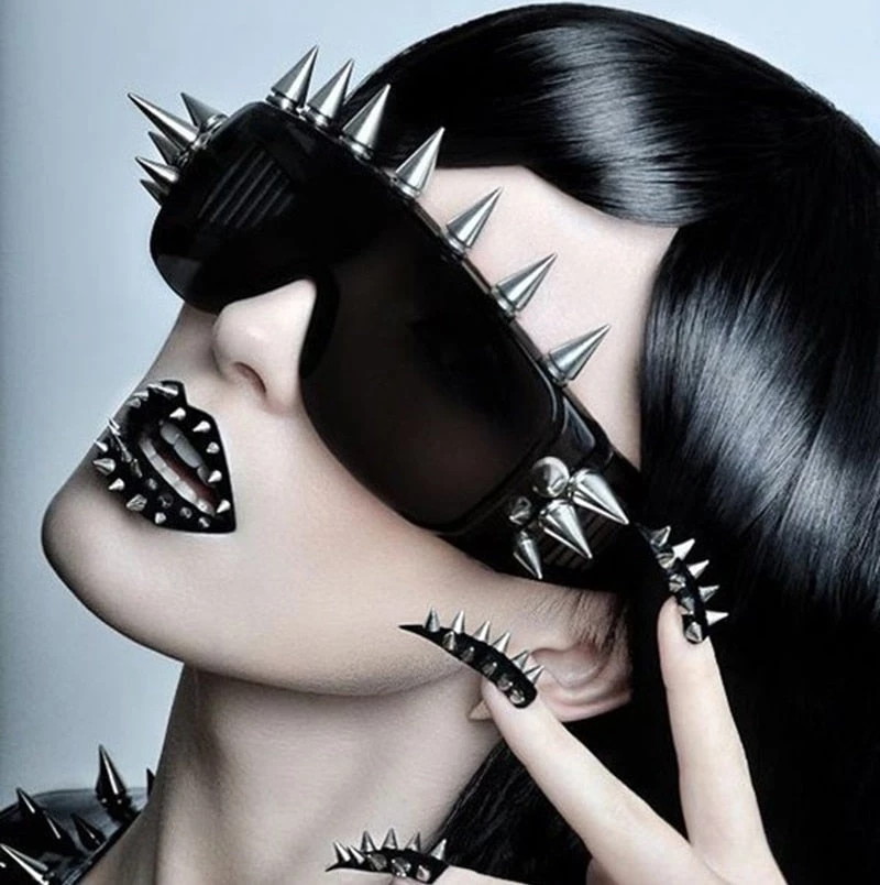 Cradle Of Goth Goddess Of Spikes Sunglasses 1 Cradle Of Goth Goddess Of Spikes Sunglasses