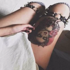 Cradle Of Goth Spiked Heart Or Ring Garter GARTERS 18 Cradle Of Goth Spiked Heart Or Ring Garter GARTERS