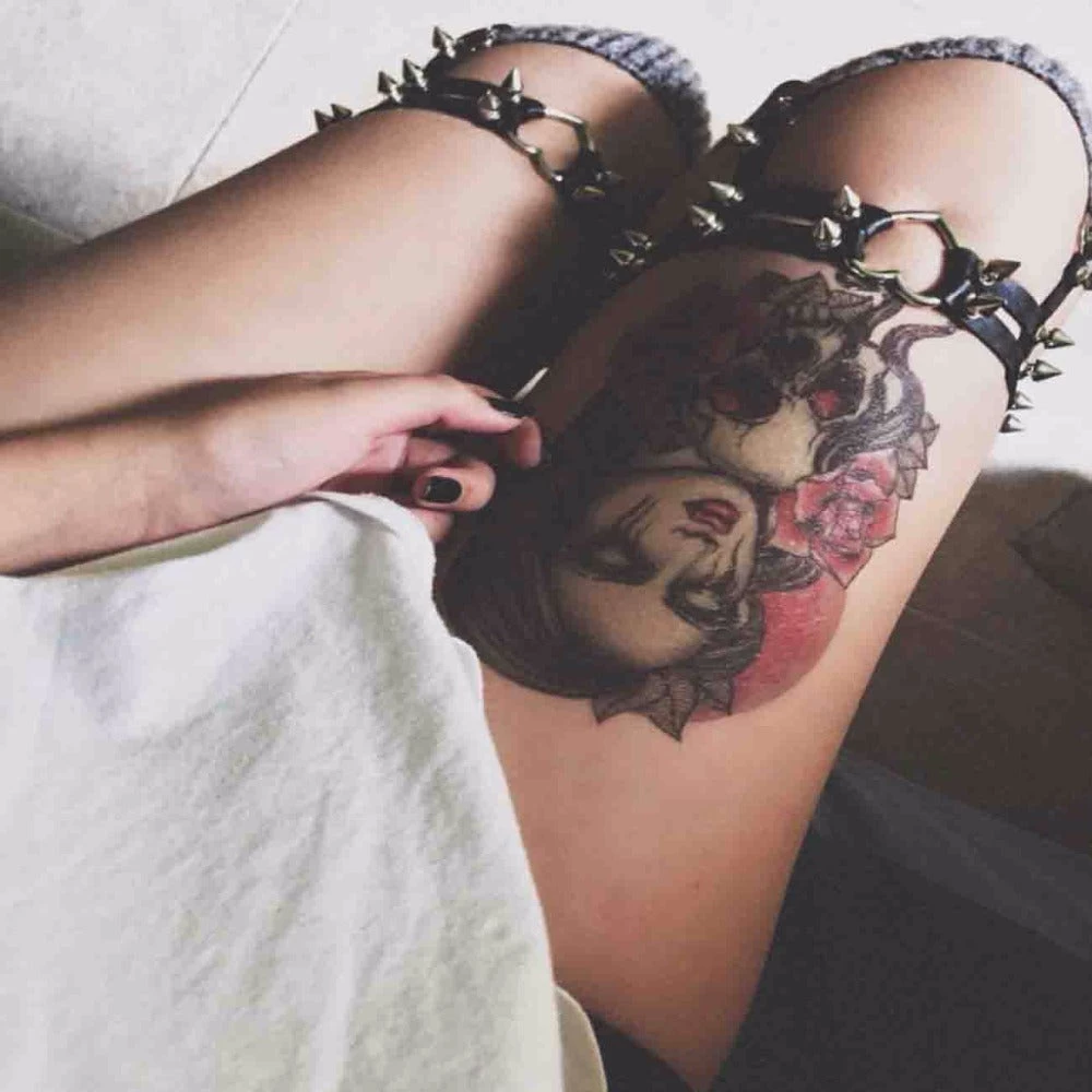 Cradle Of Goth Spiked Heart Or Ring Garter GARTERS 9 Cradle Of Goth Spiked Heart Or Ring Garter GARTERS