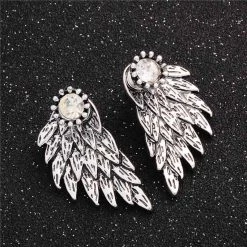 Cradle Of Goth Black Angel Wings EARRINGS
