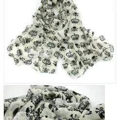 Cradle Of Goth SCARVES Skull Queen Scarf