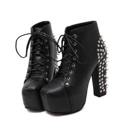 Cradle Of Goth Queen Of Spikes (Vegan Leather Boots)