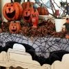 Cradle Of Goth Bats In A Spider Web Decoration
