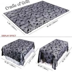 Cradle Of Goth Spiderweb Long Tablecloth KITCHEN