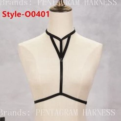 Cradle Of Goth CAGE BRAS & HARNESSES Handmade Harness Bra