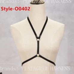 Cradle Of Goth CAGE BRAS & HARNESSES Handmade Harness Bra