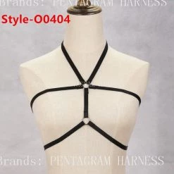 Cradle Of Goth CAGE BRAS & HARNESSES Handmade Harness Bra