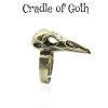 Cradle Of Goth Crow Skull Ring RINGS