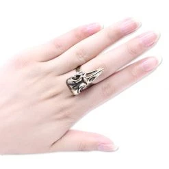 Cradle Of Goth Crow Skull Ring RINGS