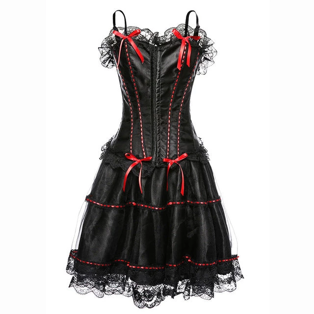 Cradle Of Goth Satin Corset Dress (plus Sizes Available) LINGERIE 2 Cradle Of Goth Satin Corset Dress (plus Sizes Available) LINGERIE