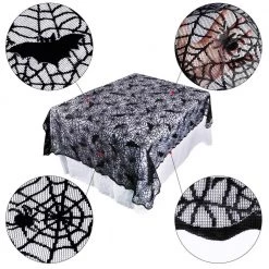 Cradle Of Goth Spiderweb Long Tablecloth KITCHEN 5 Cradle Of Goth Spiderweb Long Tablecloth KITCHEN