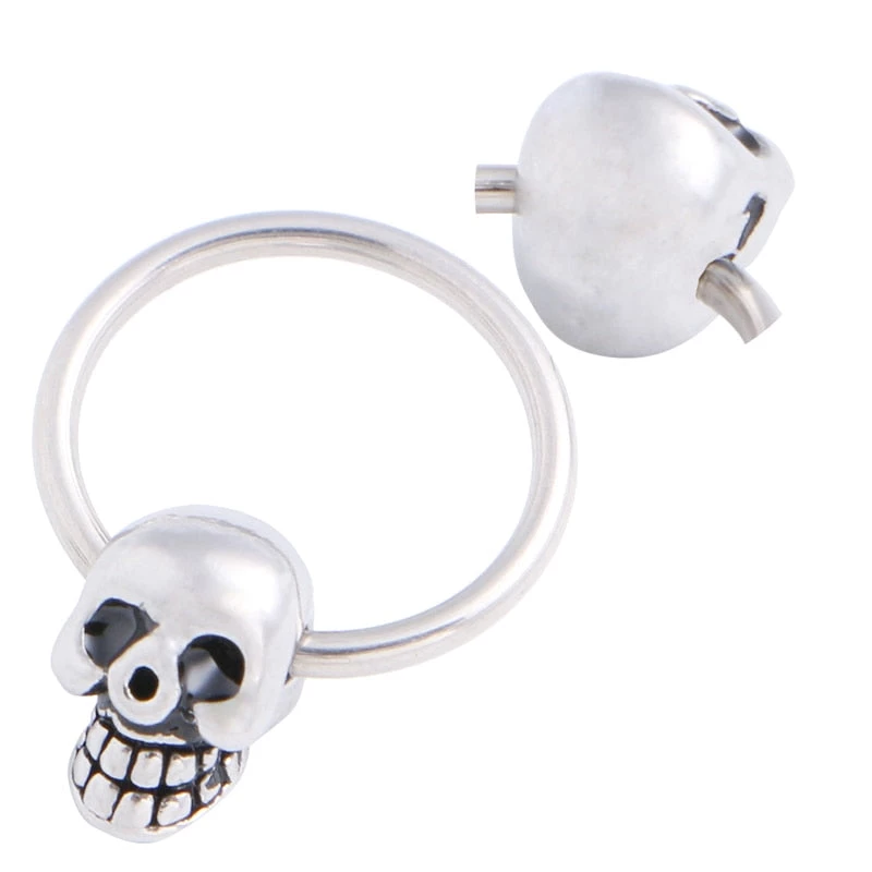 Cradle Of Goth Skull Hoop Earrings 4 Cradle Of Goth Skull Hoop Earrings