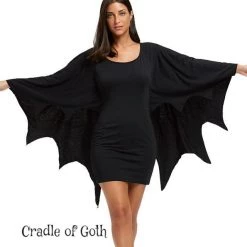 Cradle Of Goth Bat Wings Dress DRESSES