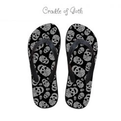Cradle Of Goth Skull Flip-flops SHOES