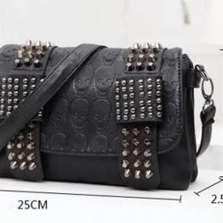 Cradle Of Goth Horror Spikes Bag