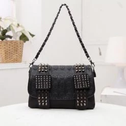 Cradle Of Goth Horror Spikes Bag