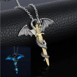 Cradle Of Goth NECKLACES The Dragon's Sword Pendant Necklace