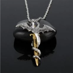 Cradle Of Goth NECKLACES The Dragon's Sword Pendant Necklace