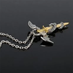 Cradle Of Goth NECKLACES The Dragon's Sword Pendant Necklace
