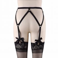 Cradle Of Goth LINGERIE Bow Garters