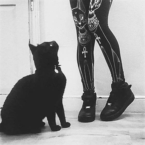 Cradle Of Goth Occult Cat Leggings 4 Cradle Of Goth Occult Cat Leggings