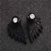 Cradle Of Goth Black Angel Wings EARRINGS