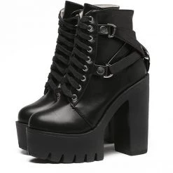 Cradle Of Goth SHOES Hardcore Enchantress Boots (Vegan Leather)