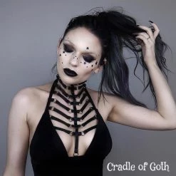 Deals Cradle Of Goth Store 47 Cradle Of Goth CAGE BRAS & HARNESSES Dark Queen Harness