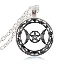 Cradle Of Goth Triple Moon Amulet NECKLACES