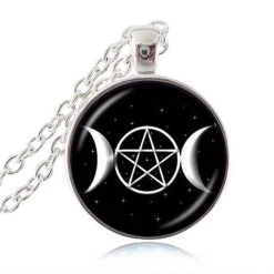 Cradle Of Goth Triple Moon Amulet NECKLACES