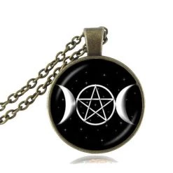 Cradle Of Goth Triple Moon Amulet NECKLACES