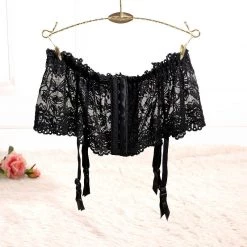 Cradle Of Goth GARTERS Lacy Garter Belt
