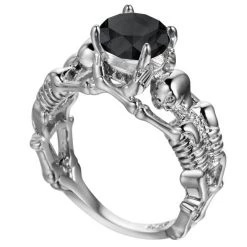 Cradle Of Goth Evil Skeletons Ring RINGS