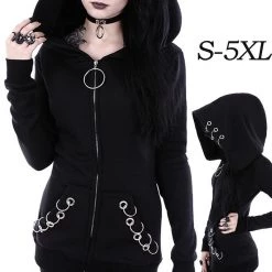 Cradle Of Goth Gothic Rings Hoodie (plus Sizes Available) 9 Cradle Of Goth Gothic Rings Hoodie (plus Sizes Available)