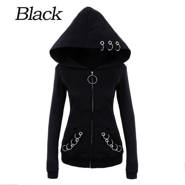 Cradle Of Goth Gothic Rings Hoodie (plus Sizes Available) 3 Cradle Of Goth Gothic Rings Hoodie (plus Sizes Available)