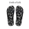 Cradle Of Goth SHOES Skull Flip-flops (smaller Sizes)