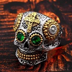 Cradle Of Goth Kapala Skull Ring RINGS
