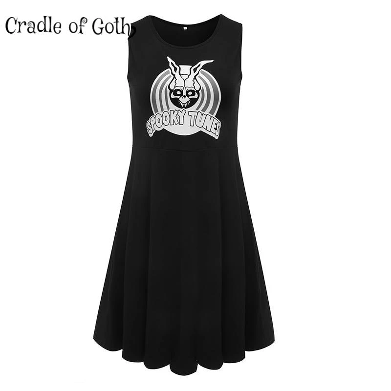Cradle Of Goth DRESSES Spooky Tunes Dress 1 Cradle Of Goth DRESSES Spooky Tunes Dress
