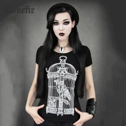Cradle Of Goth Caged Crow T-shirt