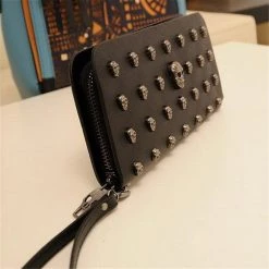 Cradle Of Goth Smiling Skulls Wallet (Vegan Leather) WALLETS