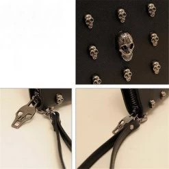 Cradle Of Goth Smiling Skulls Wallet (Vegan Leather) WALLETS