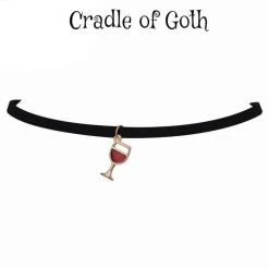 Cradle Of Goth CHOKERS Wineglass Choker