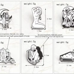 Cradle Of Goth PINS Deadly Embrace Pin