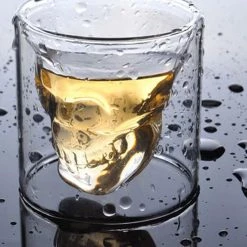 Cradle Of Goth DRINKWARE Transparent Skull Glass