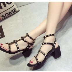 Cradle Of Goth Summer Goth Sandals (Vegan Leather) SHOES 11 Cradle Of Goth Summer Goth Sandals (Vegan Leather) SHOES