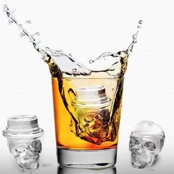 Cradle Of Goth 3D Skull Ice Cube Mold