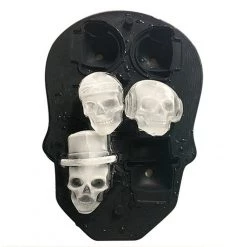 Cradle Of Goth 3D Skull Ice Cube Mold